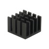 Aluminum heat sink for Raspberry Pi 4B, black, without tapes