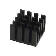 Aluminum heat sink for Raspberry Pi 4B, black, without tapes