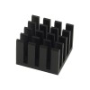 Aluminum heat sink for Raspberry Pi 4B, black, without tapes