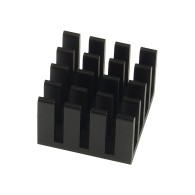 Aluminum heat sink for Raspberry Pi 4B, black, without tapes