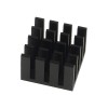 Aluminum heat sink for Raspberry Pi 4B, black, without tapes