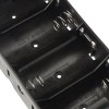 4 × D (R20) Battery Holder with Wires – Black