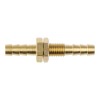 Connector of rubber hose 6mm/6mm – brass, straight type