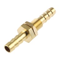 Złączka przewodu gumowego 6mm/6mm – mosiężna, typ prosty