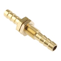 Złączka przewodu gumowego 6mm/6mm – mosiężna, typ prosty