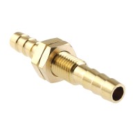 Złączka przewodu gumowego 6mm/6mm – mosiężna, typ prosty