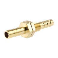 Złączka przewodu gumowego 6mm/6mm – mosiężna, typ prosty