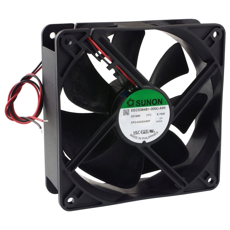 Sunon EEC0384B1-000U-A99 – DC Axial Fan 120×120×38 mm, 48 V