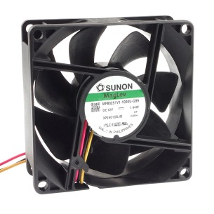 DC axial fan 1,44W 80x80x25 mm