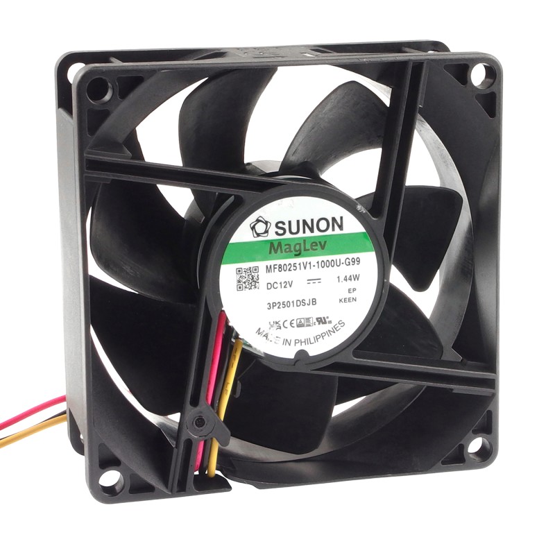 DC axial fan 1,44W 80x80x25 mm