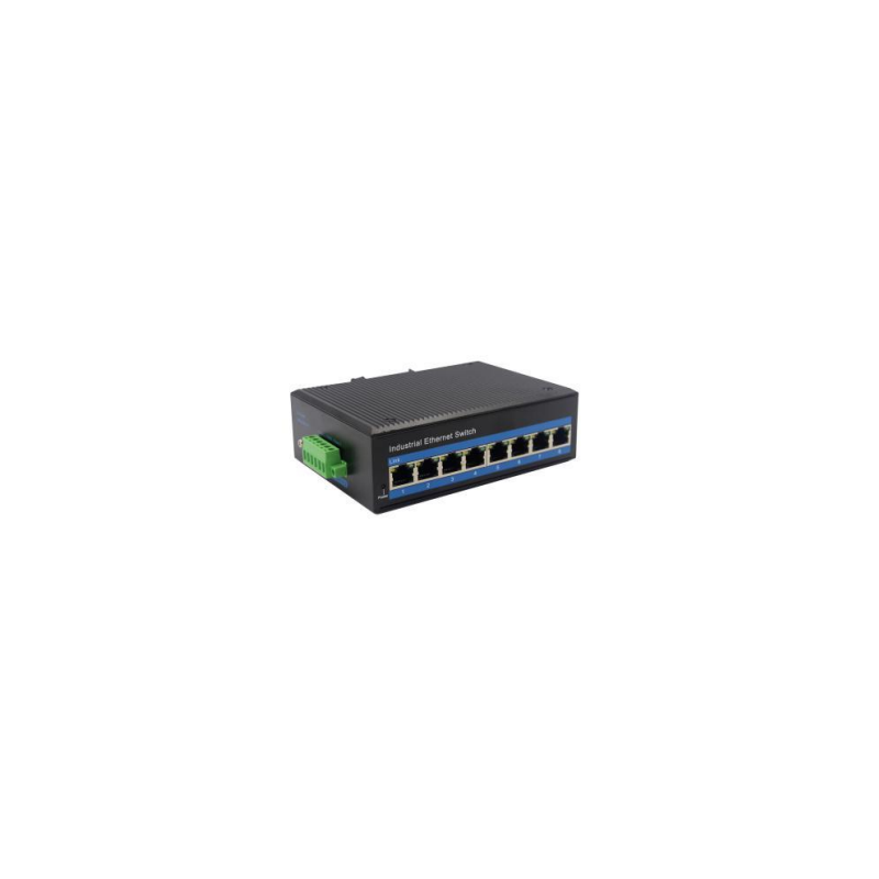 USR-ISG008P – Industrial PoE+ switch, 8-port, 10/100/1000Base-TX, IP40