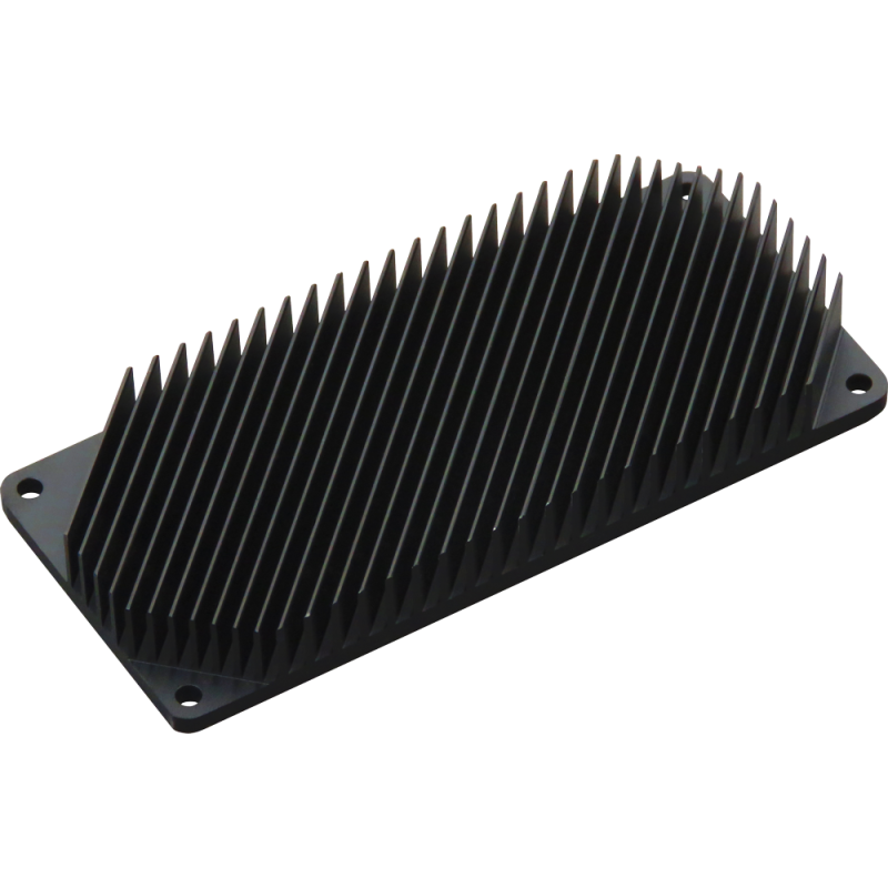 SL-HEATSINK-85x40x10-AB – Aluminum heatsink 85×40×10mm black anodized