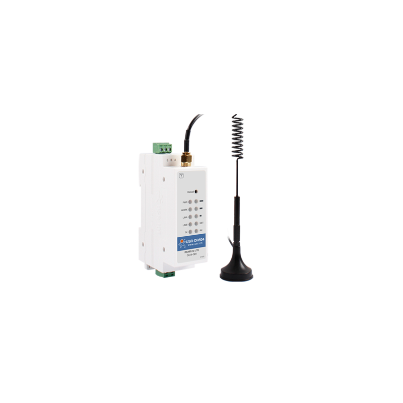 USR-DR504-G - Modem komórkowy LTE Cat.4 z montażem na szynę DIN, RS485 i wsparciem Modbus TCP/RTU