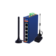 USR-G806p-G - Industrial router with 5 Ethernet ports, RS232/RS485, Wi-Fi, GNSS and Dual SIM support