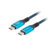 USB-C M/M 4.0 CABLE 0.5M 240W 8K 60HZ BLACK-BLUE LANBERG