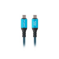 USB-C M/M 4.0 CABLE 0.5M 240W 8K 60HZ BLACK-BLUE LANBERG