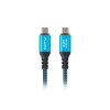USB-C M/M 4.0 CABLE 0.5M 240W 8K 60HZ BLACK-BLUE LANBERG