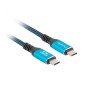 USB-C M/M 4.0 CABLE 0.5M 240W 8K 60HZ BLACK-BLUE LANBERG