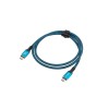 USB-C M/M 4.0 CABLE 0.5M 240W 8K 60HZ BLACK-BLUE LANBERG