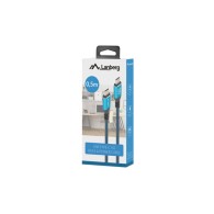 USB-C M/M 4.0 CABLE 0.5M 240W 8K 60HZ BLACK-BLUE LANBERG