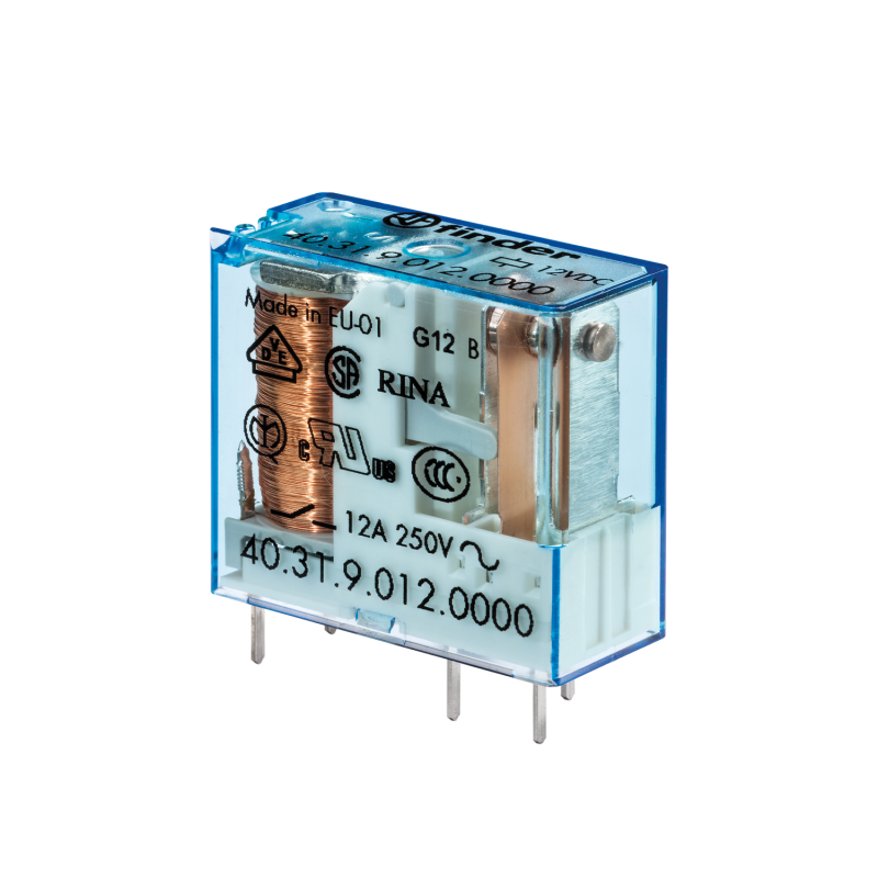 Miniature PCB relay 12A 24VDC Finder 40.31.9.024.0000