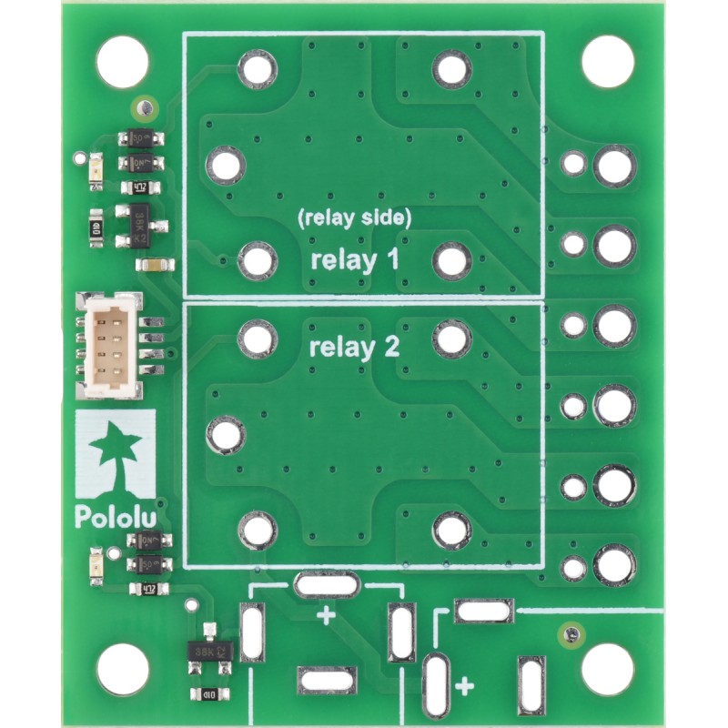 Basic 2-Channel SPDT Relay Carrier - board with connector for 2 SPDT ...