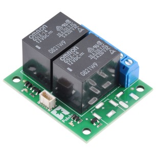 Basic 2-Channel SPDT Relay Carrier - moduł z 2 przekaźnikami SPDT 12VDC
