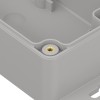 ZP150.50.60UJpH TM PC - Hermetic enclosure PC, light gray bottom, transparent top with brass inserts, Kradex