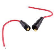 Cylindrical fuse holder on cable HF-5x20-BK