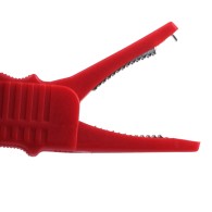 Banana-to-banana test lead set with alligator clips, red and black, 105 cm