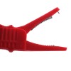 Banana-to-banana test lead set with alligator clips, red and black, 105 cm
