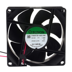 Sunon EF80251S2-1000U-A99 – Axial fan 80×80×25 mm 12 V DC