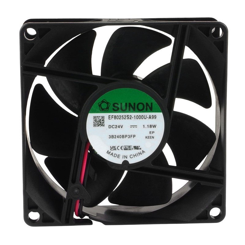 Sunon EF80252S2-1000U-A99 – Axial fan 80×80×25 mm 24 V DC