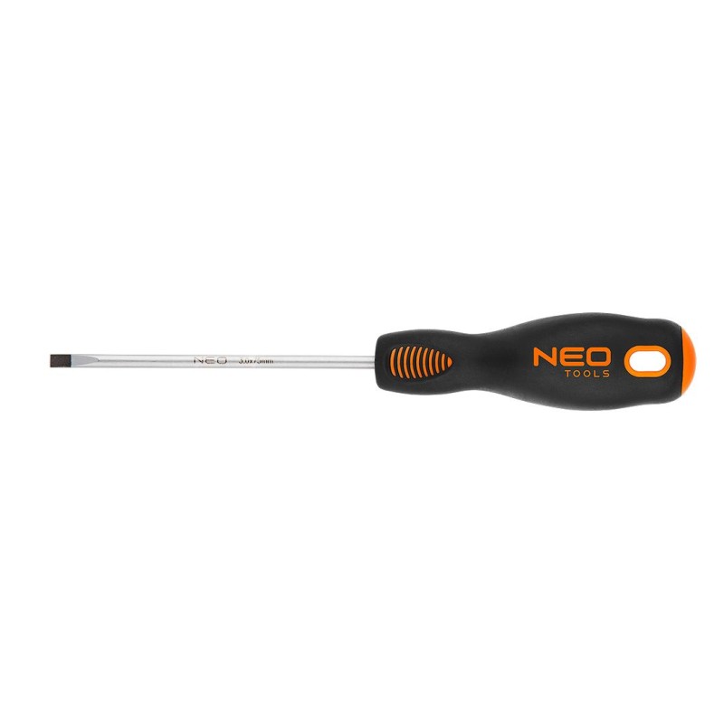 Flat screwdriver 3.0 x 75 mm, S2 steel – Neo Tools 04-011