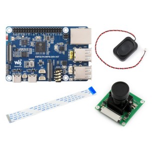 Development kit with ESP32-P4 and ESP32-C6, Wi-Fi 6, Bluetooth 5, 32 MB PSRAM, 5 MP camera, Ethernet, audio – Waveshare 32055