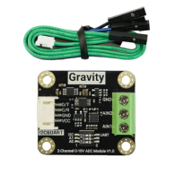 ADC Module DFRobot DFR1184 – Gravity: 0–10 V, 15-bit, dual-channel, for Arduino / Raspberry Pi / ESP32