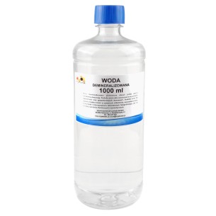 Demineralized water 1000 ml – PET bottle with cap