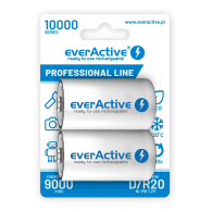 Akumulatorki R20/D Ni-MH 10000 mAh everActive – 2 sztuki