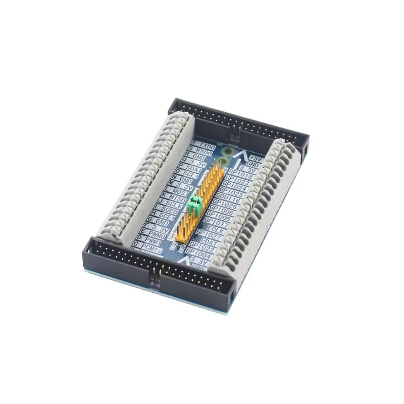 GPIO breakout expander for Raspberry Pi 5/4/3/2/B+ with quick-connect terminals – cascade type