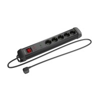 Power strip Lanberg SP1‑05F‑0300‑BK – side view