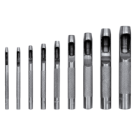 Przebijaki do skóry, zestaw 9 szt. - YATO YT-3590