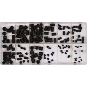 Headless hex socket set screws, 160 pcs assorted sizes – YATO YT-06777