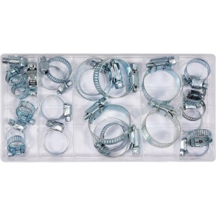 Worm-drive clamps for pipes and hoses, 26 pcs assorted sizes – YATO YT-06782