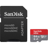 SanDisk Ultra microSDXC 64 GB – UHS-I memory card, 140 MB/s, A1, with SD adapter