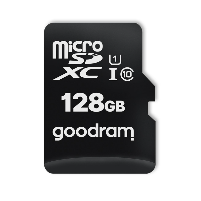 GoodRam M1AA microSDXC 128 GB – U1 memory card, 100 MB/s, Class 10, with SD adapter