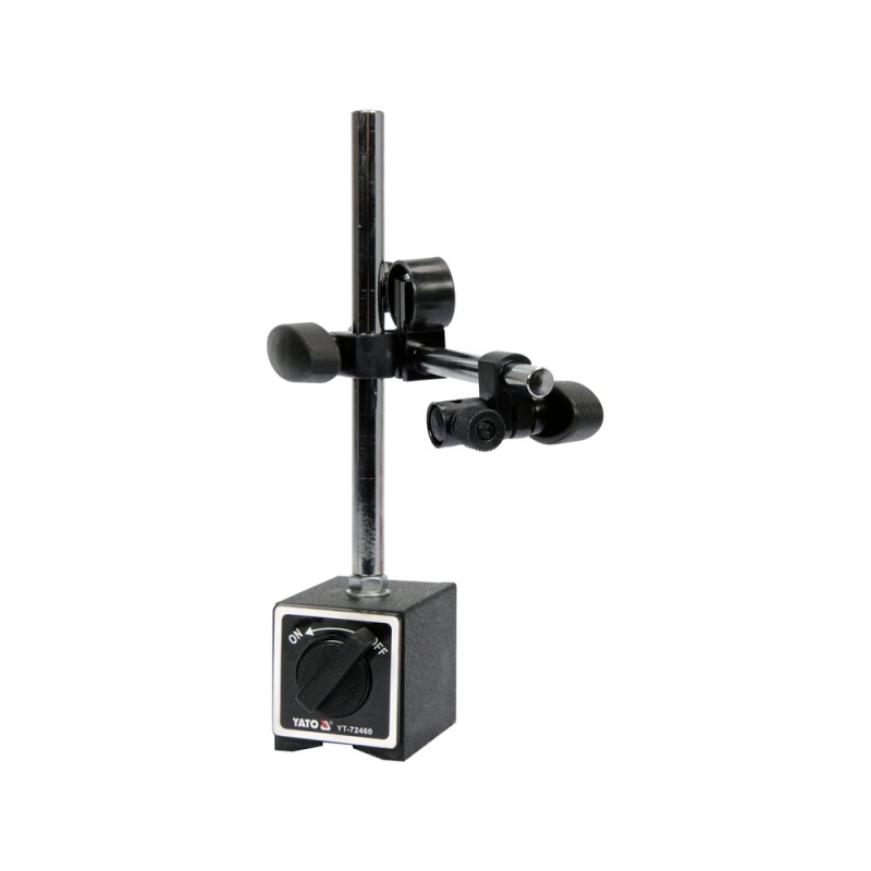 Magnetic stand for dial indicator, 235 mm, 70 kg load capacity – YATO YT-72460