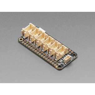 Grove and Stemma QT FeatherWing - module with connectors for Feather