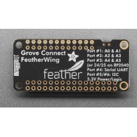 Grove and Stemma QT FeatherWing - moduł ze złączami dla Feather