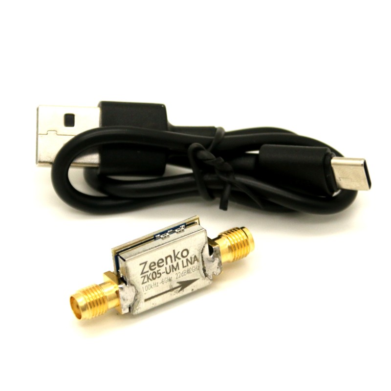 Wzmacniacz niskoszumowy RF 100 kHz – 6 GHz ZK05-UM Zeenko UM Series, USB-C