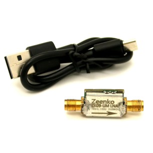 Low-noise RF amplifier 100 kHz – 10 GHz ZK09-UM Zeenko UM Series, USB-C